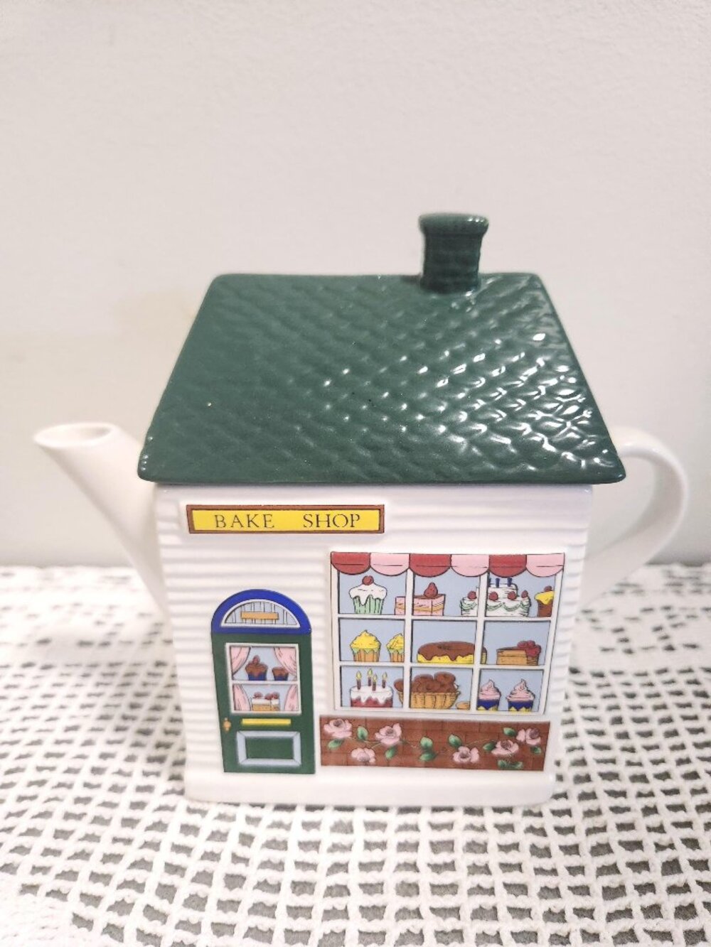 Bake Shop Tea Pot Cottage Core Decor Single Serve Kitchen Ware